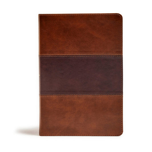 KJV Giant Print Reference Bible, Saddle Brown Leathertouch - Ingram