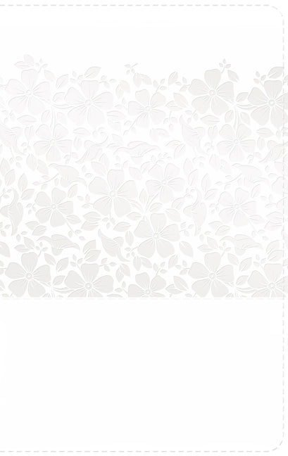 Rvr 1960 Biblia Recuerdo de Boda, Blanco Floral Símil Piel - Ingram