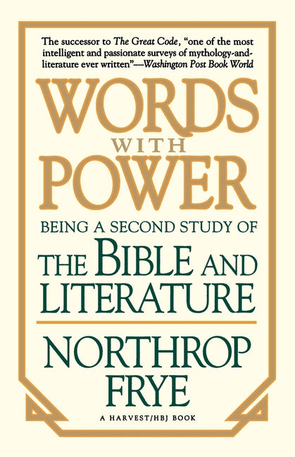 Words with Power: Being a Second Study the Bible and Literature - Ingram
