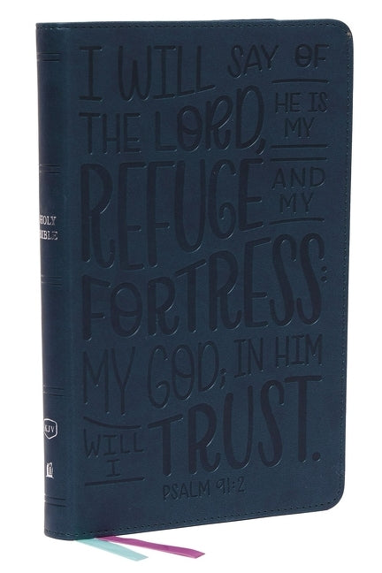 KJV Holy Bible: Thinline Youth Edition, Teal Leathersoft, Red Letter, Comfort Print: King James Version (Verse Art Cover Collection): Holy Bible, King - Ingram