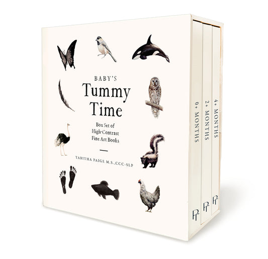 Baby's Tummy Time Book Box Set: A 3-Book Box Set of High-Contrast Art for Visual Stimulation at Tummy Time - Ingram