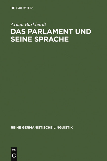Parlament und seine Sprache (Reprint 2012) - Ingram
