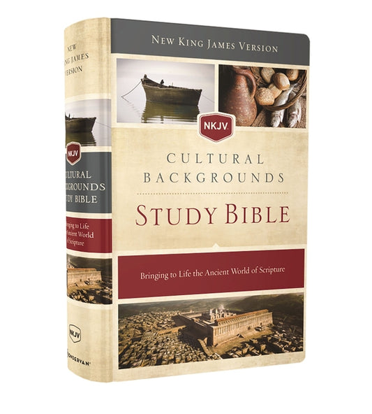 NKJV, Cultural Backgrounds Study Bible, Hardcover, Red Letter Edition: Bringing to Life the Ancient World of Scripture - Ingram