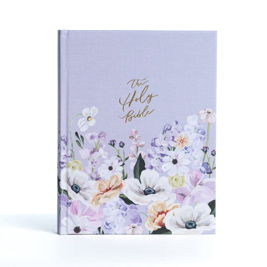KJV Notetaking Bible, Large Print Hosanna Revival Edition, Lavender/Peach Cloth Over Board - Ingram