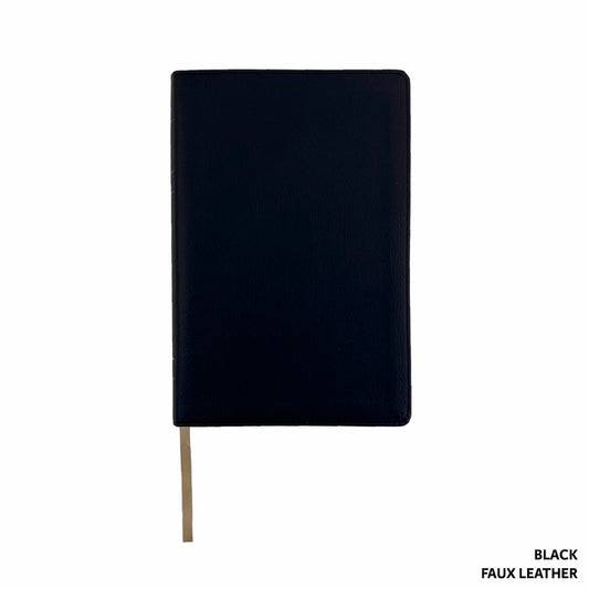 Legacy Standard Bible, Handy Size Paste-Down Black Faux Leather Red Letter - Ingram
