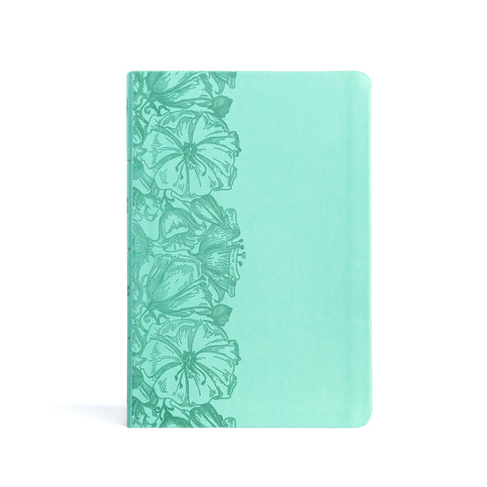 CSB Large Print Thinline Bible, Value Edition, Light Teal Leathertouch - Ingram