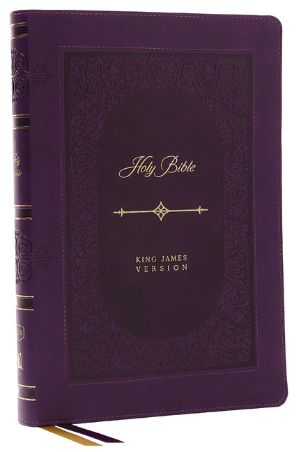 KJV Holy Bible: Giant Print Thinline Bible, Purple Leathersoft, Red Letter, Comfort Print (Thumb Indexed): King James Version (Vintage Series) - Ingram