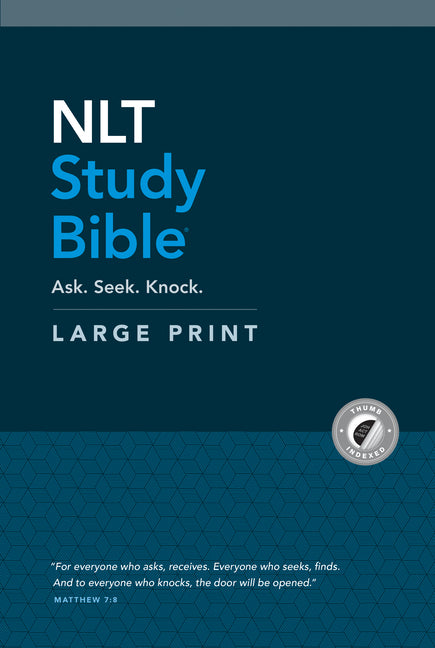 NLT Study Bible Large Print (Red Letter, Hardcover, Indexed) - Ingram