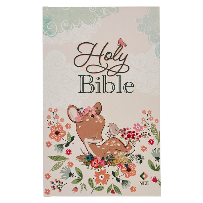 NLT Keepsake Holy Bible for Baby Girls Baptism Easter, New Living Translation, Pink - Ingram