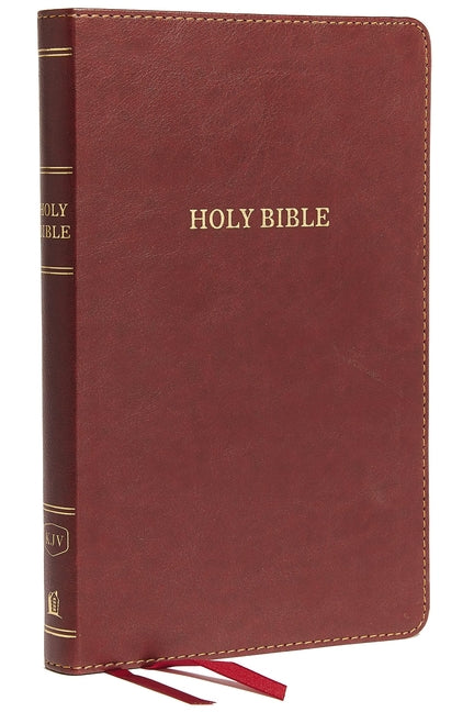 KJV, Thinline Bible, Standard Print, Imitation Leather, Burgundy, Red Letter Edition - Ingram