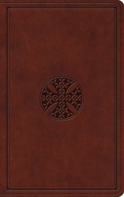 ESV Value Thinline Bible (Trutone, Brown, Mosaic Cross Design) - Ingram
