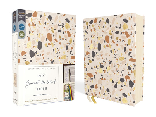 Niv, Journal the Word Bible (Perfect for Note-Taking), Cloth Over Board, Cream, Red Letter, Comfort Print: Reflect, Take Notes, or Create Art Next to - Ingram