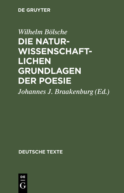 naturwissenschaftlichen Grundlagen der Poesie (Reprint 2014) - Ingram