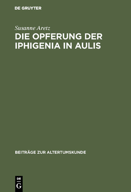 Opferung der Iphigenia in Aulis (Reprint 2017) - Ingram