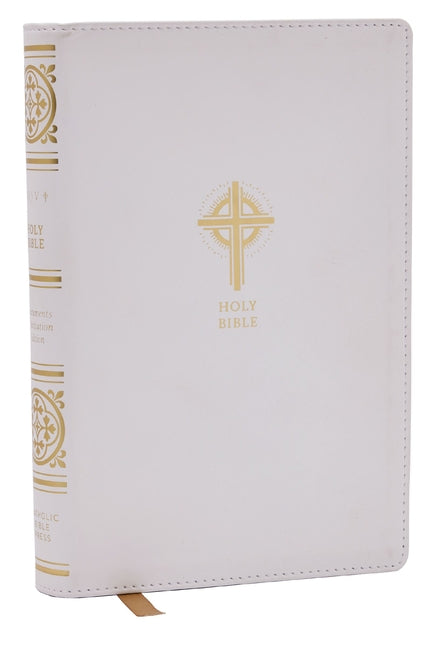 Nrsvce Sacraments of Initiation Catholic Bible, White Leathersoft, Comfort Print - Ingram