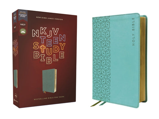 Nkjv, Teen Study Bible, Leathersoft, Teal, Comfort Print - Ingram