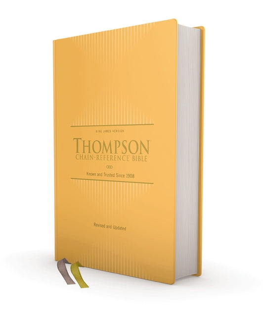 Kjv, Thompson Chain-Reference Bible, Hardcover, Yellow Gold, Red Letter, Comfort Print - Ingram