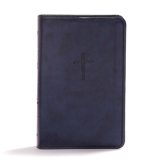 CSB Compact Bible, Value Edition, Navy Leathertouch - Ingram