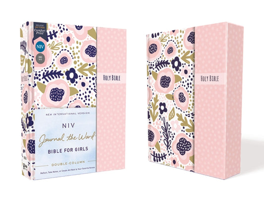 Niv, Journal the Word Bible for Girls, Double-Column, Hardcover, Pink, Magnetic Closure, Red Letter, Comfort Print: Reflect, Take Notes, or Create Art - Ingram