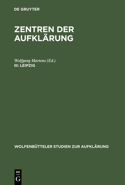 Leipzig: Aufklärung Und Bürgerlichkeit (Reprint 2012) - Ingram