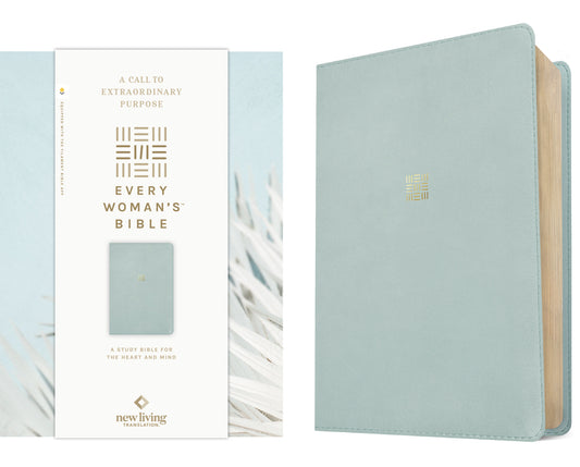 NLT Every Woman's Bible, Filament Enabled (Leatherlike, Sky Blue, Red Letter) - Ingram