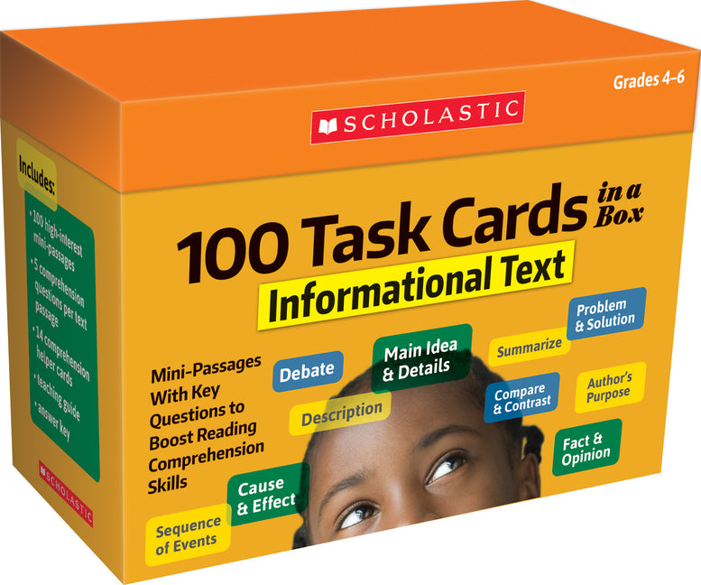 100 Task Cards in a Box: Informational Text - Ingram