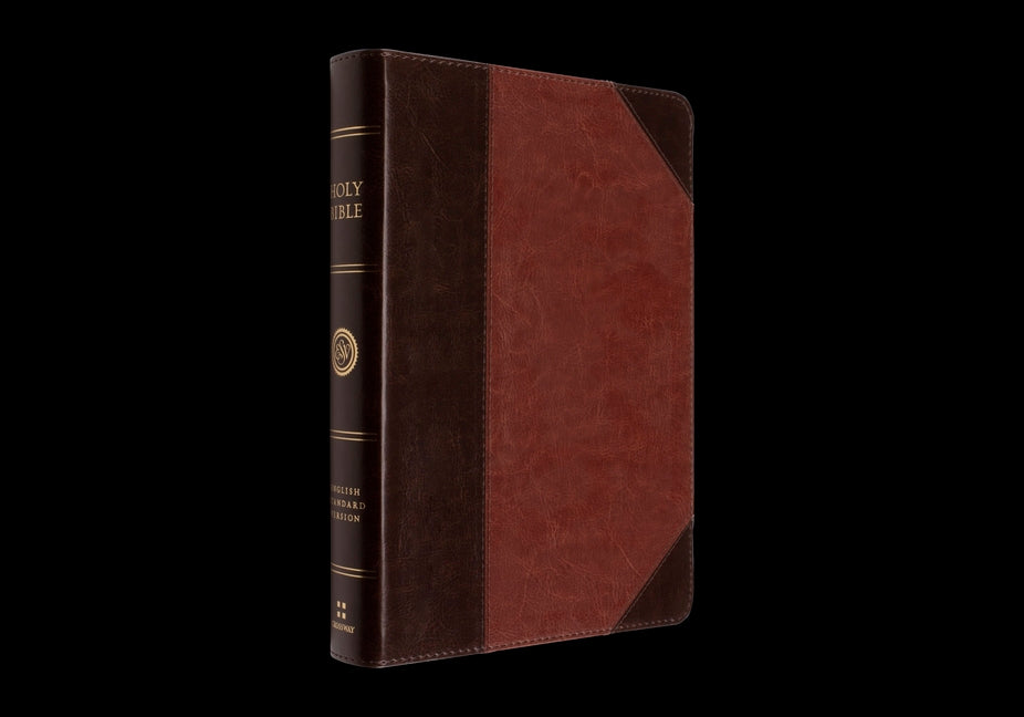 ESV Large Print Wide Margin Bible (Trutone, Brown/Cordovan, Portfolio Design) - Ingram