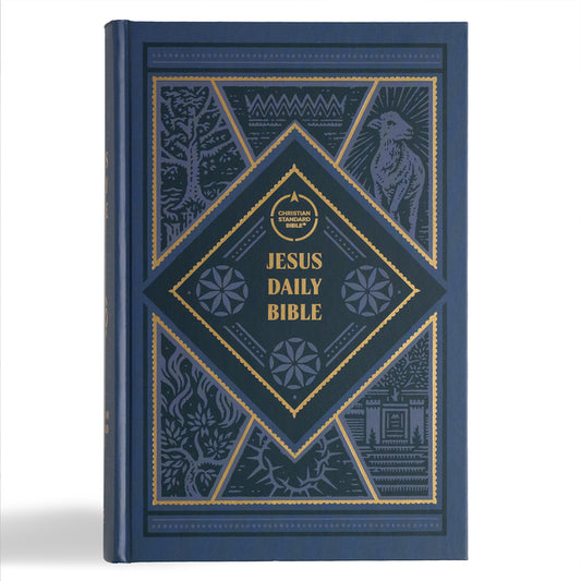 CSB Jesus Daily Bible, Hardcover: Guided Readings Showing Christ Throughout Scripture - Ingram