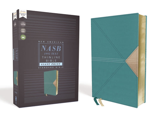 Nasb, Thinline Bible, Giant Print, Leathersoft, Teal, Red Letter Edition, 1995 Text, Comfort Print - Ingram