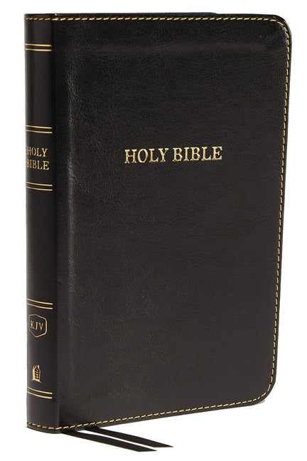 KJV, Thinline Bible, Compact, Imitation Leather, Black, Red Letter Edition - Ingram