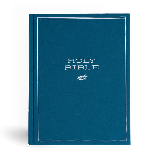CSB Illustrator's Notetaking Bible, Large Print Edition, Deep Caribbean Blue Cloth Over Board - Ingram