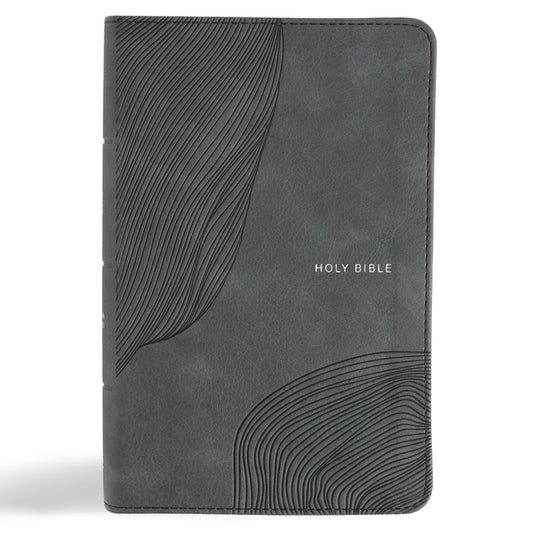 CSB Single-Column Compact Bible, Digital Study Edition, Charcoal Leathertouch (Digital Study) - Ingram
