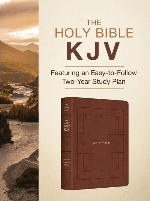 Holy Bible Kjv: Featuring an Easy-To-Follow Two-Year Study Plan [Cinnamon & Gold] - Ingram