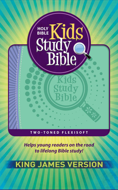 KJV Kids Study Bible, Flexisoft (Red Letter, Imitation Leather, Purple/Green) - Ingram