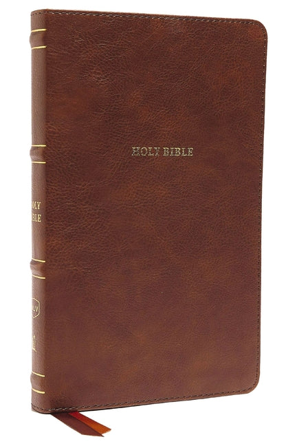 Nkjv, Thinline Bible, Leathersoft, Brown, Thumb Indexed, Red Letter Edition, Comfort Print: Holy Bible, New King James Version - Ingram