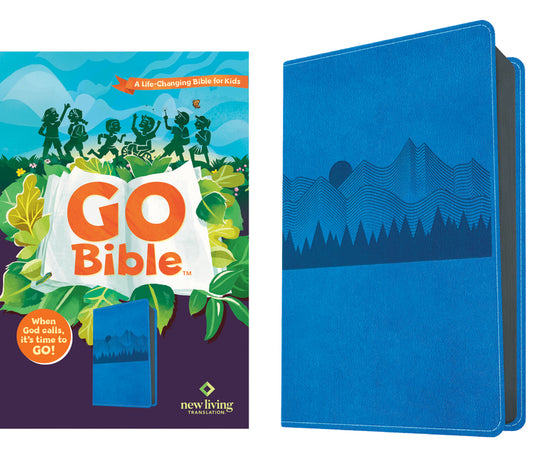 NLT Go Bible for Kids (Leatherlike, Blue Mountains): A Life-Changing Bible for Kids - Ingram