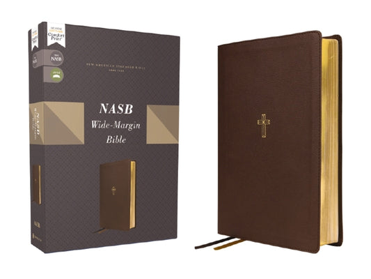Nasb, Wide Margin Bible, Leathersoft, Brown, Red Letter, 1995 Text, Comfort Print - Ingram