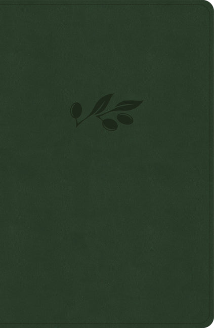 CSB Personal Size Giant Print Bible, Olive Leathertouch, Indexed - Ingram