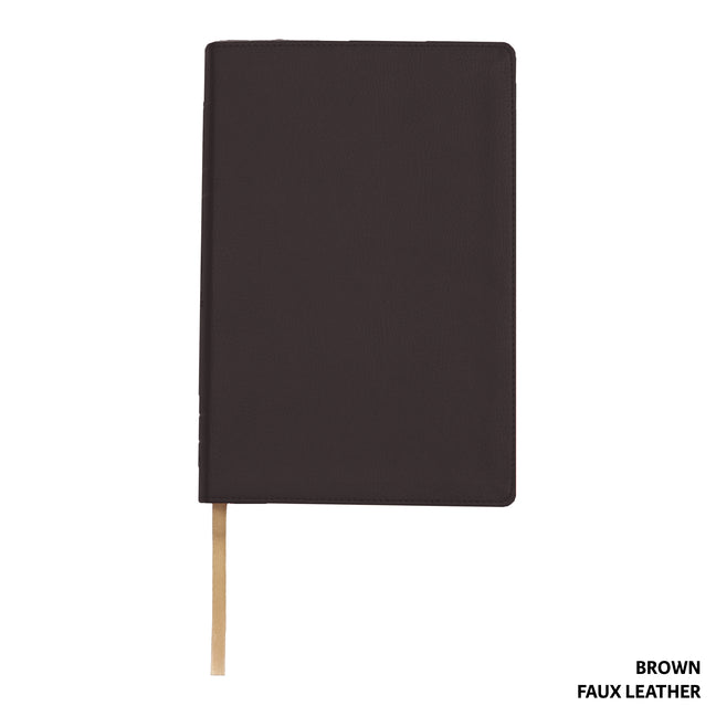 Lsb, 2 Column Verse-By-Verse, Brown Faux Leather - Ingram