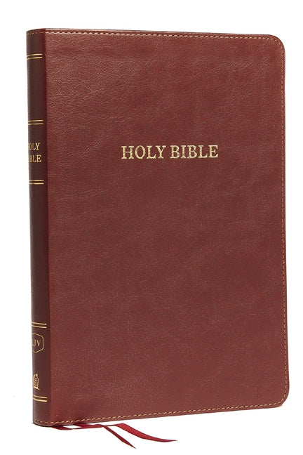 KJV, Thinline Bible, Large Print, Imitation Leather, Burgundy, Indexed, Red Letter Edition - Ingram