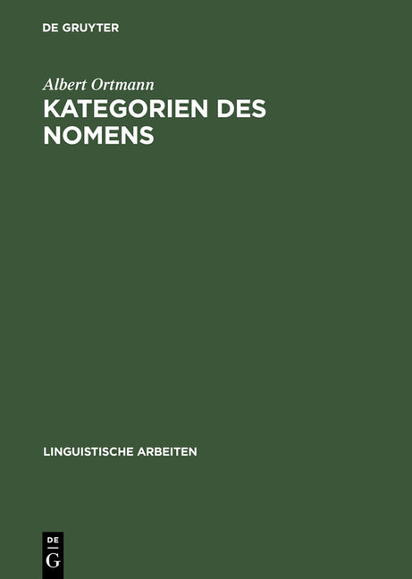 Kategorien des Nomens (Reprint 2013) - Ingram