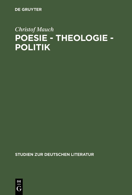 Poesie - Theologie - Politik (Reprint 2012) - Ingram