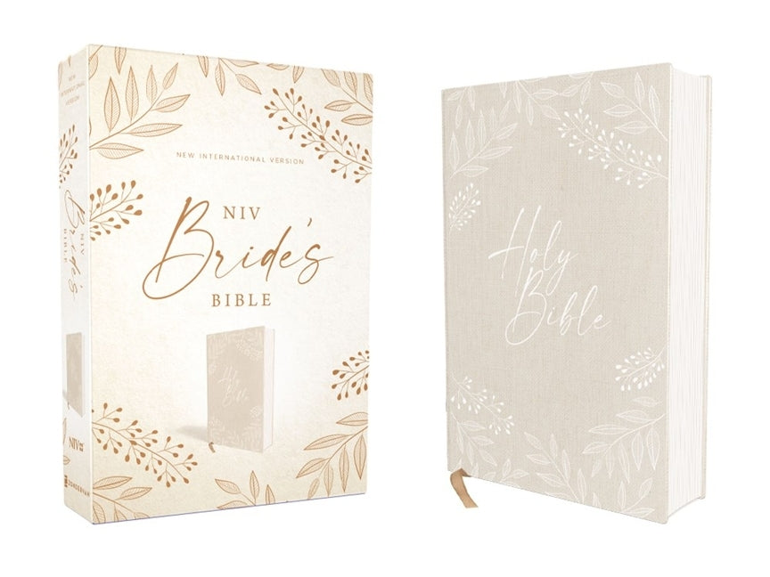 Niv, Bride's Bible, Cloth Over Board, Cream, Red Letter, Comfort Print - Ingram