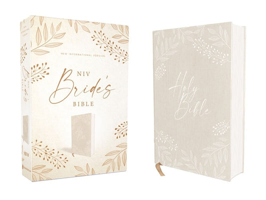 Niv, Bride's Bible, Cloth Over Board, Cream, Red Letter, Comfort Print - Ingram