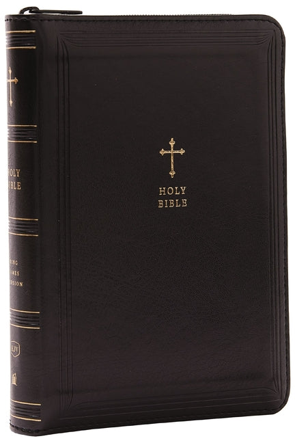 KJV Holy Bible: Compact with 43,000 Cross References, Black Leathersoft with Zipper, Red Letter, Comfort Print: King James Version - Ingram