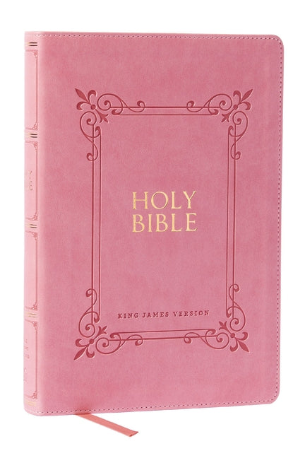 KJV Holy Bible: Large Print with 53,000 Center-Column Cross References, Pink Leathersoft, Red Letter, Comfort Print: King James Version - Ingram