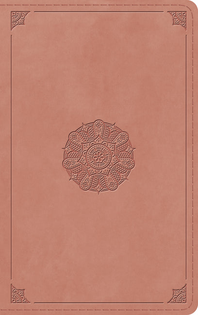 ESV Thinline Bible, Red Letter (Trutone, Blush Rose, Emblem Design) - Ingram
