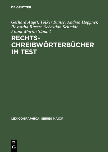 Rechtschreibwörterbücher im Test (Reprint 2015) - Ingram