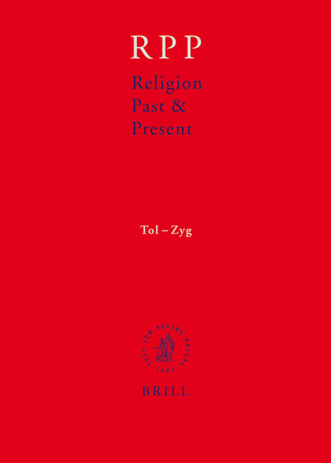 Religion Past and Present, Volume 13 (Tol-Zyg) - Ingram
