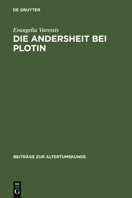Andersheit bei Plotin (Reprint 2011) - Ingram
